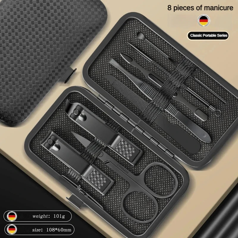 Stainless Steel Nail Clipper Set – 8 to 24 Pcs Travel Kit Nail Care Set Axl 8pcs-888868