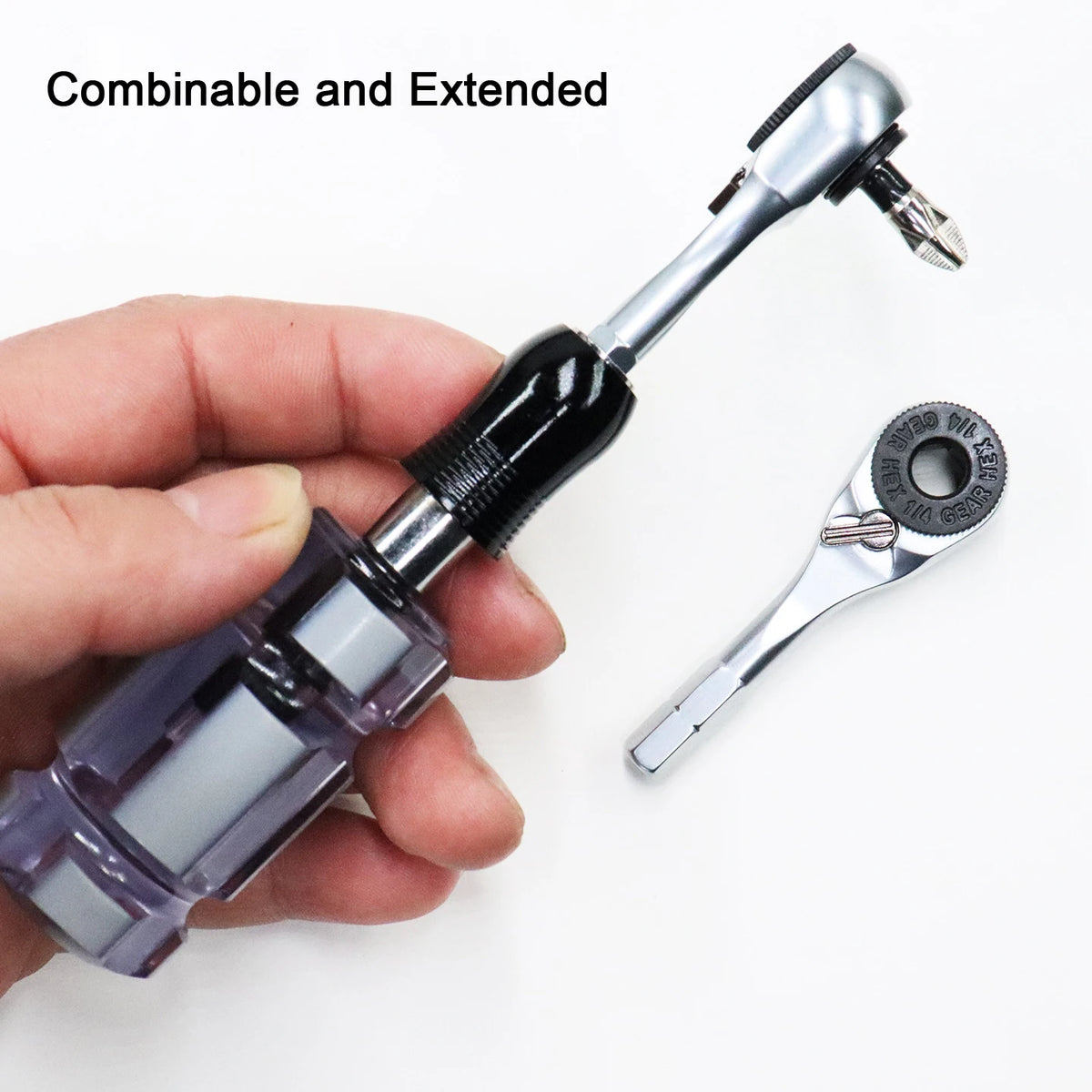 1/4" Hex Ratchet Wrench – Compact Tool for Tight Spaces Ratchet Wrench Set Axl