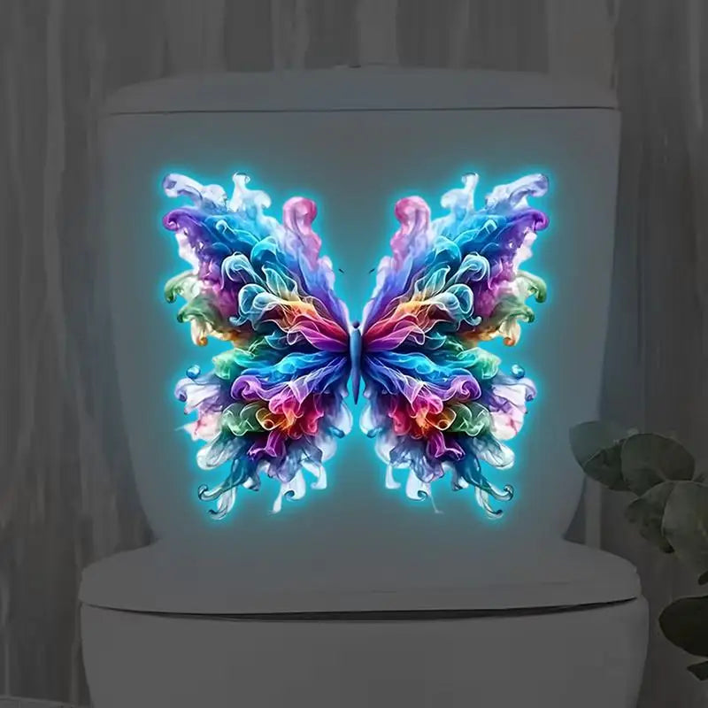 Glow-in-the-Dark Butterfly Toilet & Wall Sticker – Waterproof Wall Decal Sticker Axl