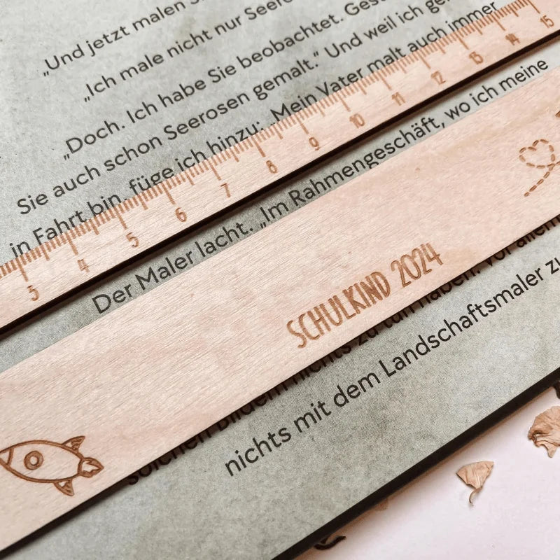 Wooden Reading Tracking Ruler – Text Guide Strip for Kids Reading Tracking Ruler Axl