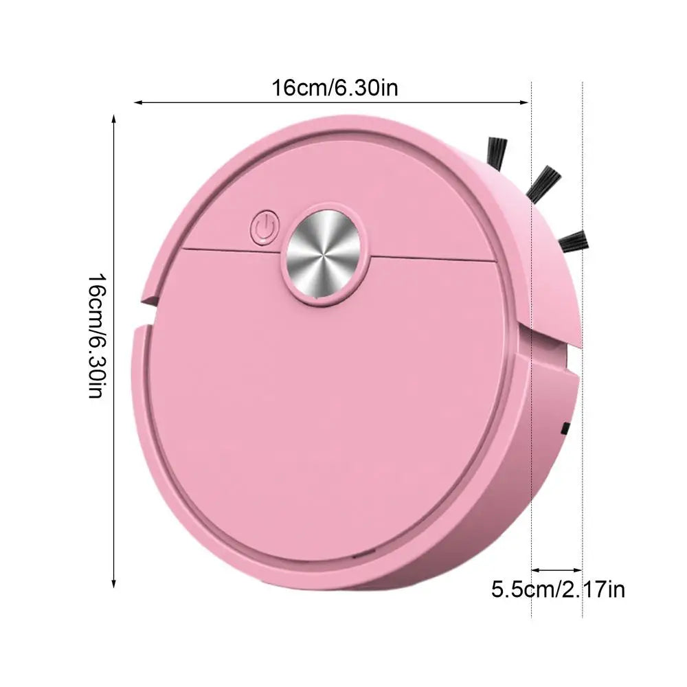 Mini Desk Cleaning Robot – USB Rechargeable Vacuum Duster Desktop Vacuum Robot Axl Pink