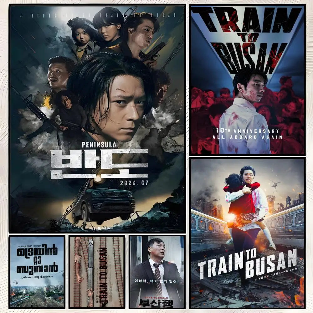 Train to Busan HD PVC Wall Poster – Self-Stick Waterproof Art Wall Art Poster Axl