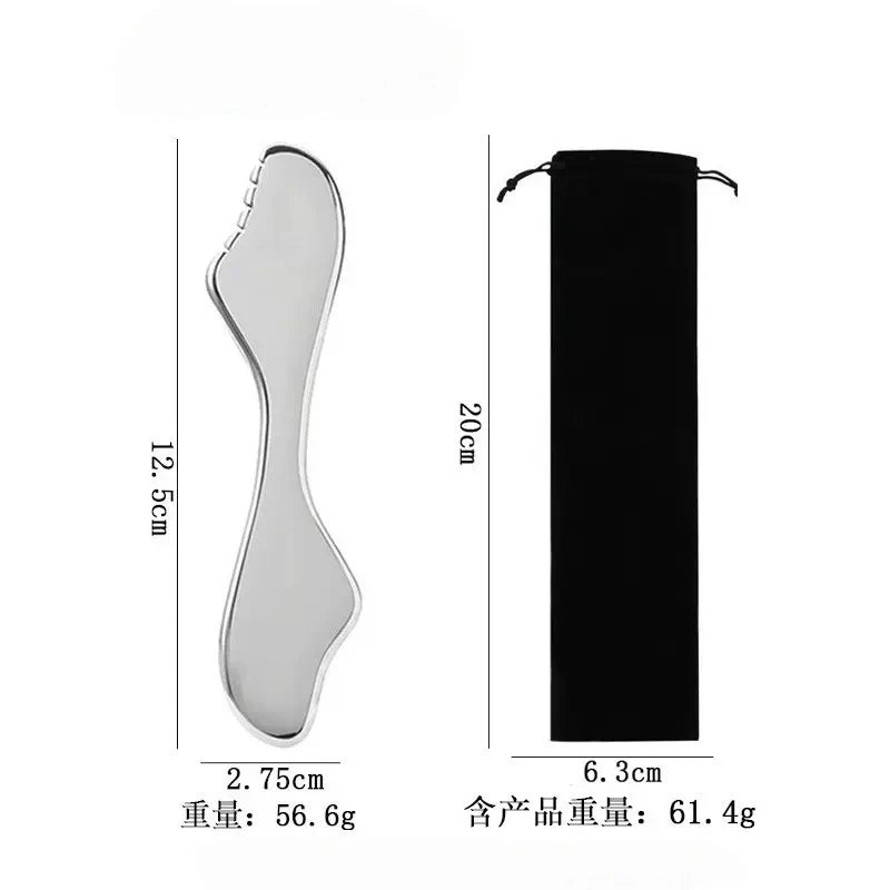 Stainless Steel Gua Sha Facial Massage Board | Skincare Tool Gua Sha Tool Axl TW-ZJ05-C2
