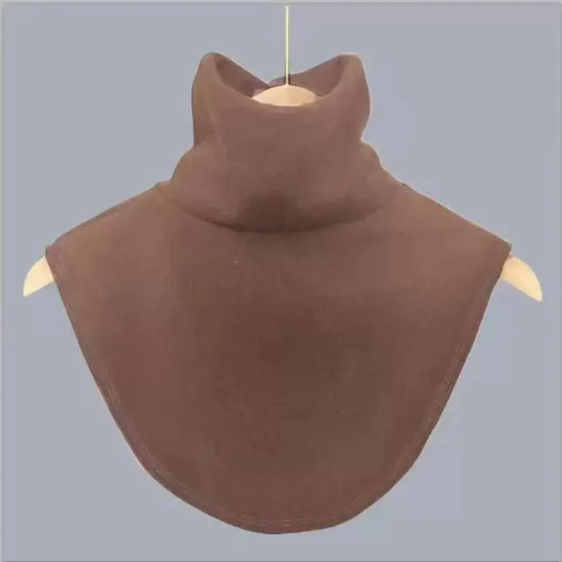 Women's Detachable Mock Turtleneck Collar – Knit Neck Warmer Detachable Mock Collar Axl Coffee