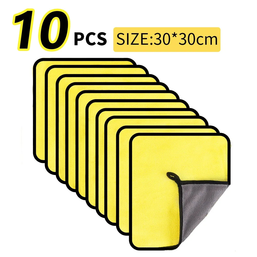 Microfiber Cleaning Cloths – Absorbent Kitchen & Car Towels Microfiber Cleaning Cloth Axl 30X30cm-10PC