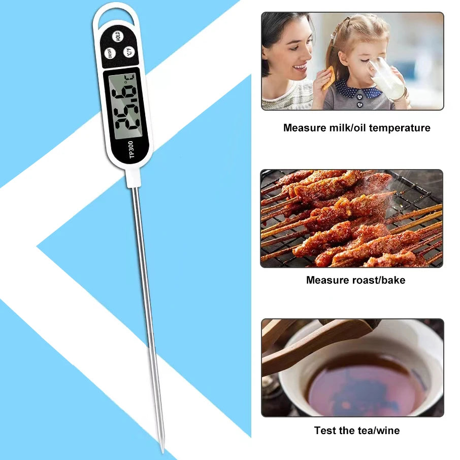 Digital Instant-Read Meat Thermometer – Kitchen Food Probe Kitchen Thermometer Axl