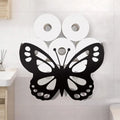 Forest Bear Metal Toilet Paper Holder – Black Wall Mount 8 Roll Toilet Paper Holder Axl AECH04-16398