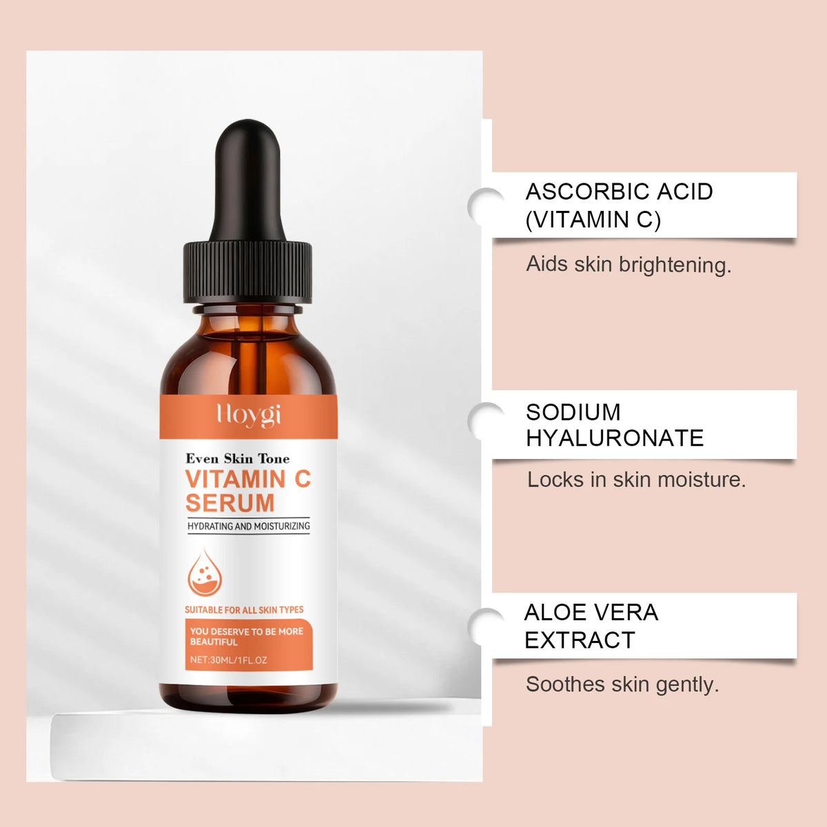 Vitamin C Face Serum – Hyaluronic Acid, Aloe & Dark Spot Vitamin C Face Serum Axl