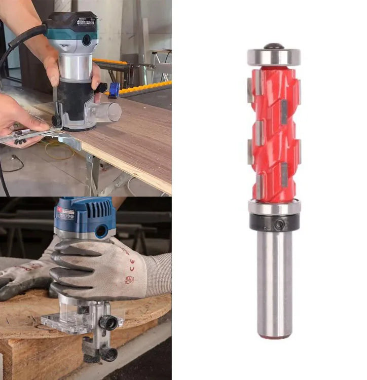 12mm Spiral Router Bit with Bearing – Wood Trimming Cutter Spiral Router Bit Axl