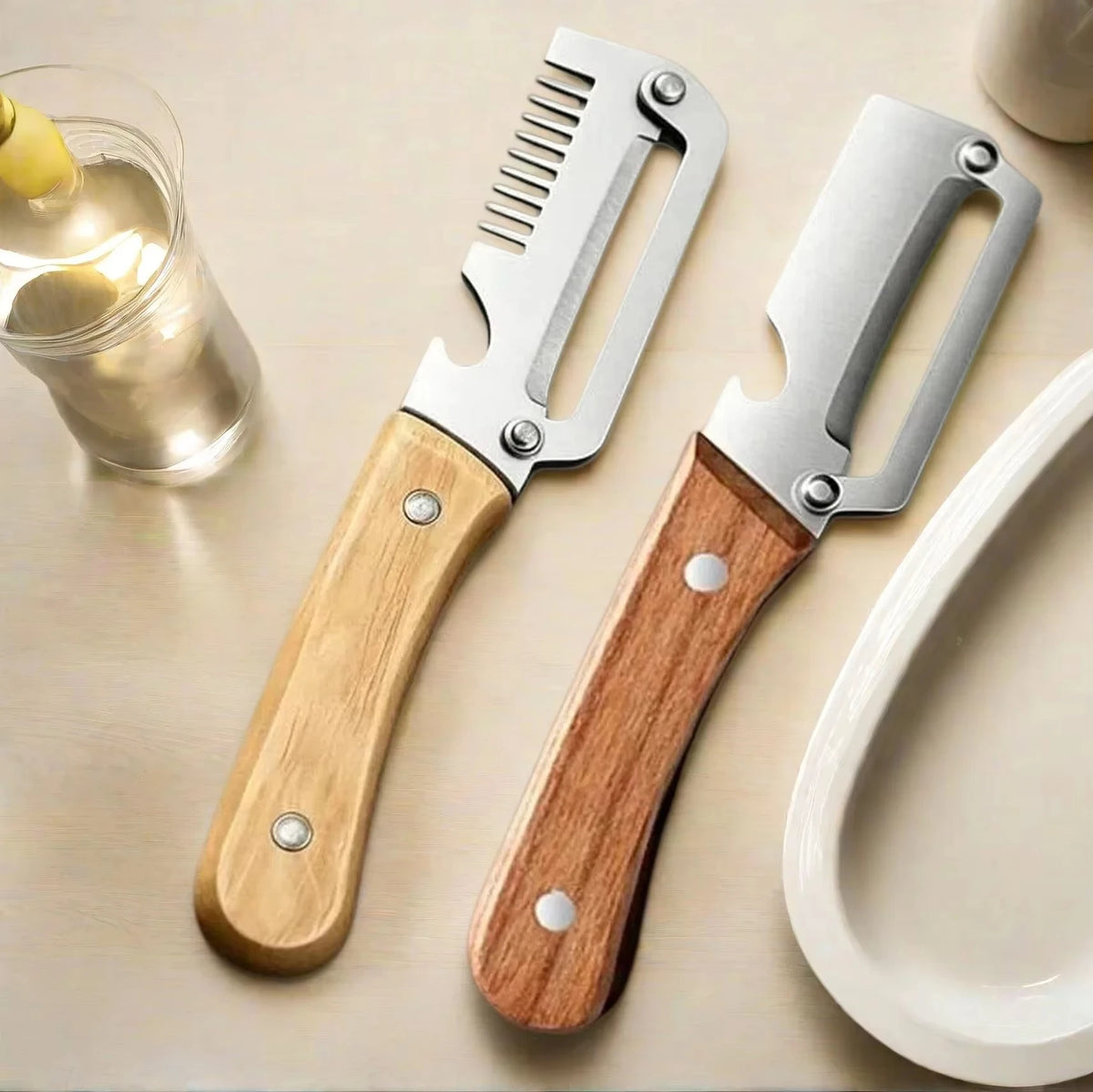 2-Piece Stainless Steel Vegetable Peeler & Kitchen Slicer Set Vegetable Peeler Set Axl 2 PCS SET