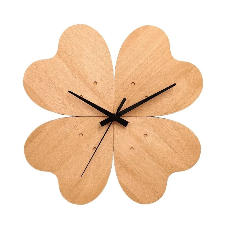 Large Silent Wood Wall Clock – Minimalist Modern Home Decor Wall Clock Axl