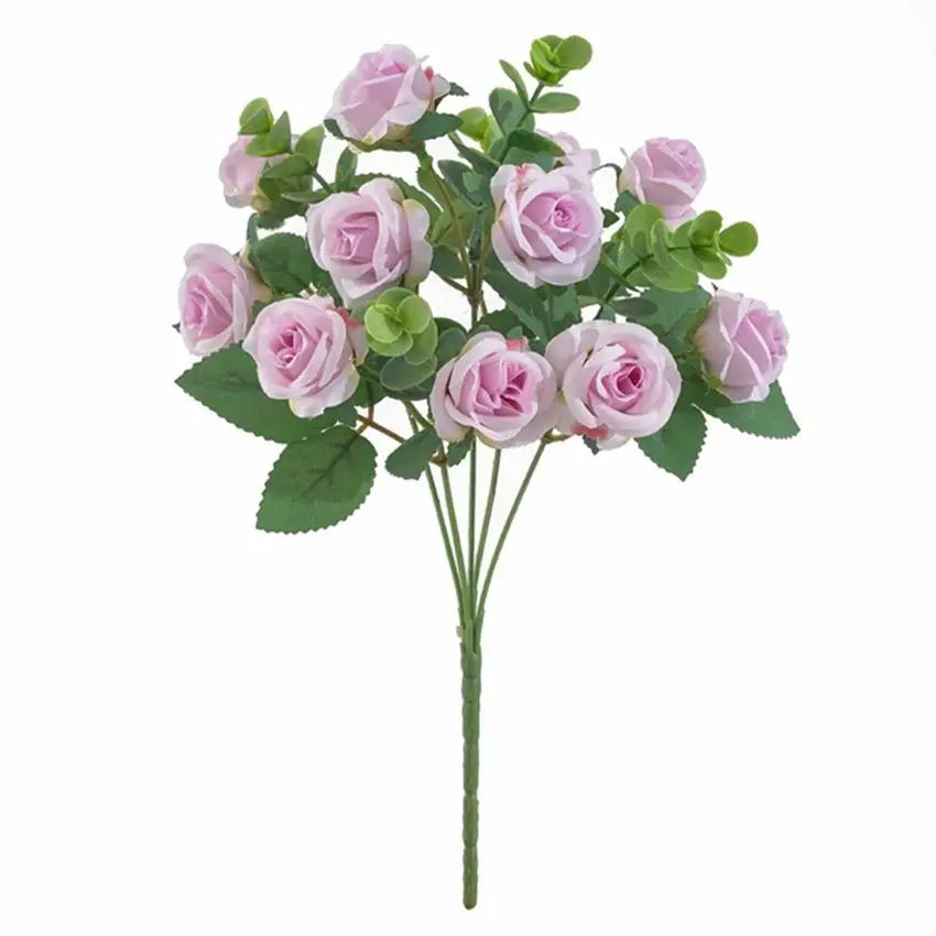10-Head Silk Rose Bouquet – Artificial Flowers for Home Decor Artificial Flower Bouquet Axl 6