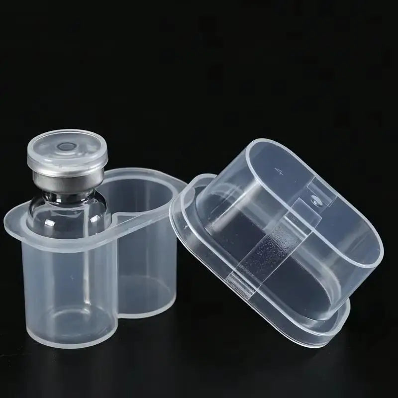 3ml Vial Storage Case – 2-Grid Clear Freezer Box for Lab Use Vial Storage Case Axl