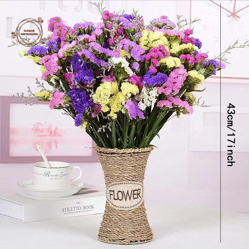 Dried Forget-Me-Not & Limonium Bouquet – Boho Wedding Décor Dried Flower Bouquet Axl