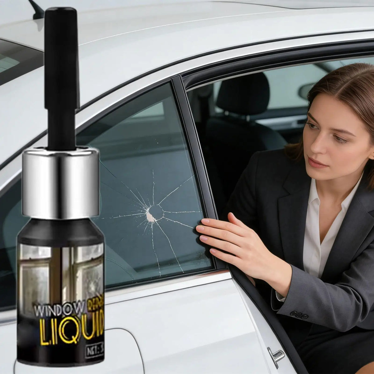 Glass Crack Repair Liquid 5ml – Windshield Chip & Scratch Filler Glass Repair Liquid Axl Default Title