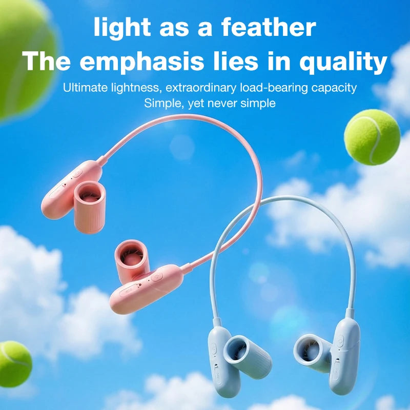 Dual Motor Neck Hanging Fan – 3-Speed Foldable Wearable Fan Wearable Neck Fan Axl