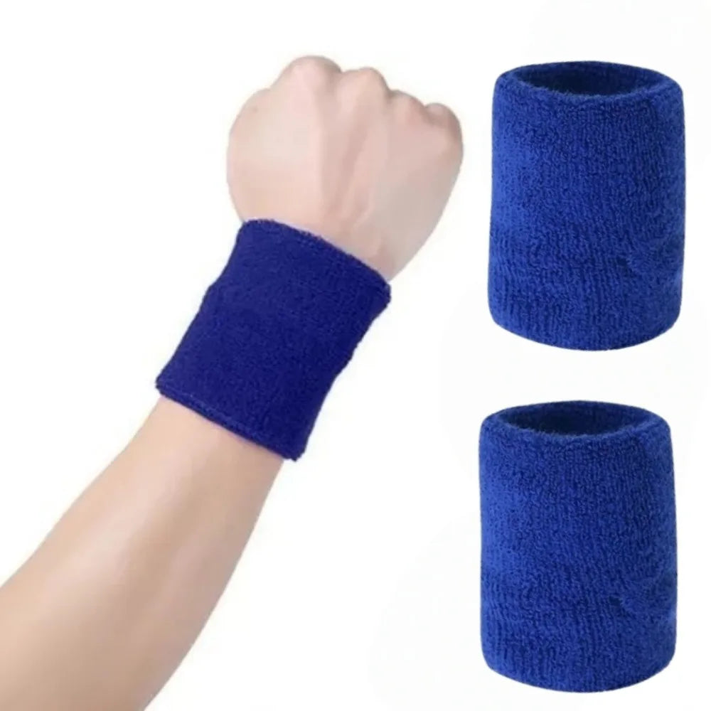 2-Pack Sport Sweat Wristbands – Unisex Gym & Running Band Sport Wristbands Axl