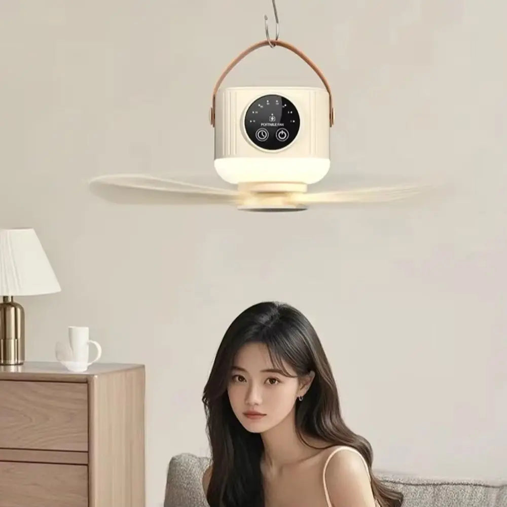Rechargeable Ceiling Fan with LED Light & Remote Control Ceiling Fan Light Axl