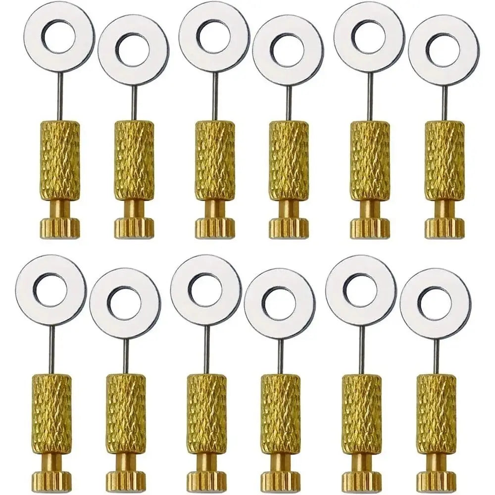 Leather Craft Suture Positioning Needles – Brass & Steel 5pc Leather Craft Tool Axl