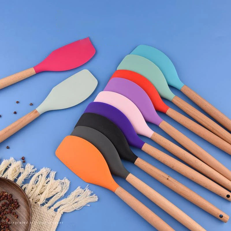 Silicone Baking Scraper – Non-Stick Butter & Chocolate Spatula Baking Scraper Spatula Axl