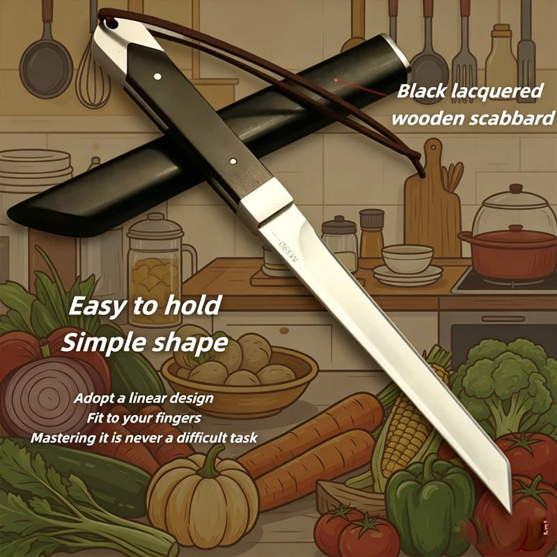 Forged Boning Meat Cleaver Knife – Stainless Steel with Cover Kitchen Cleaver Knife Axl