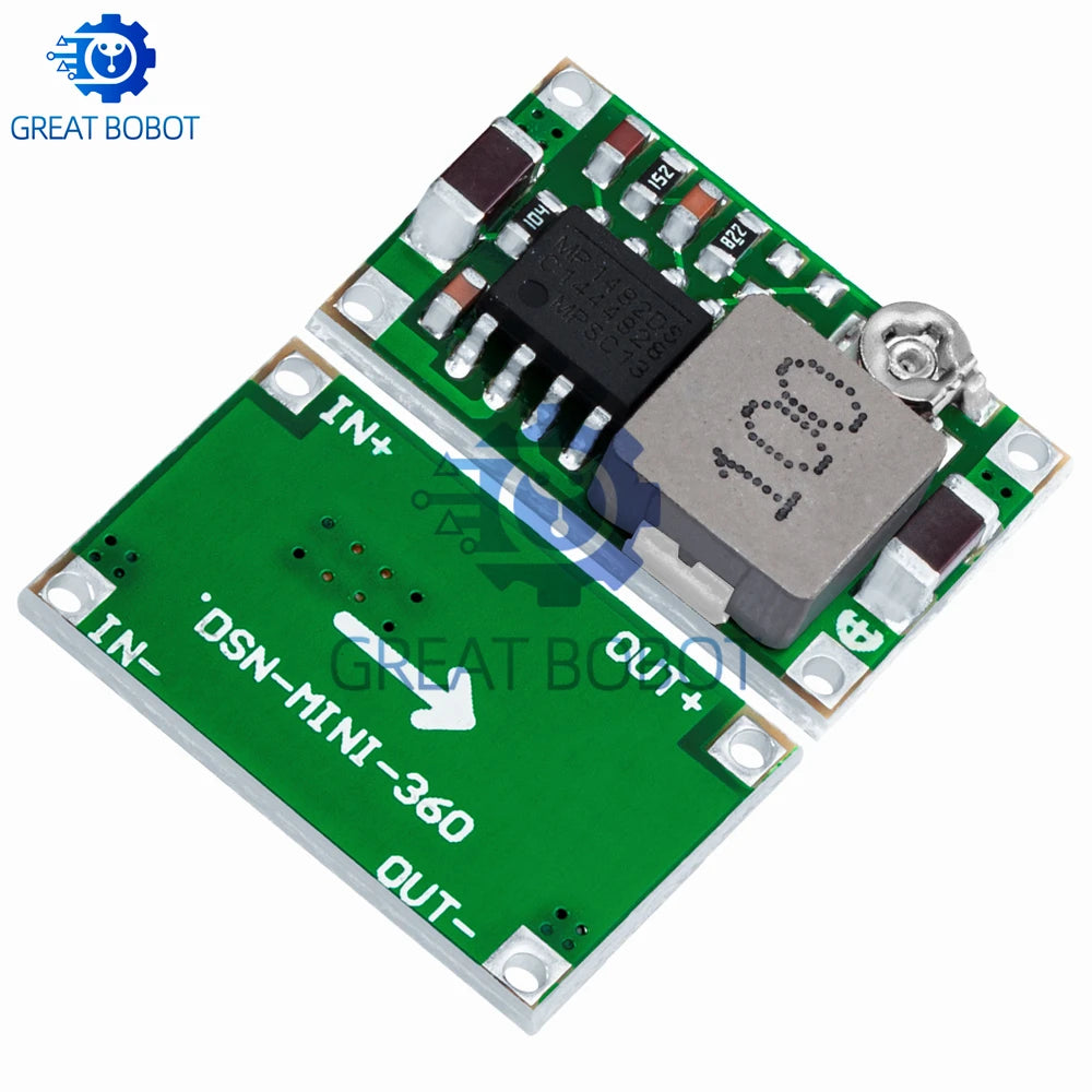 Mini360 DC-DC Buck Converter Step-Down Module 4.75–23V, 340KHz DC-DC Buck Converter Axl
