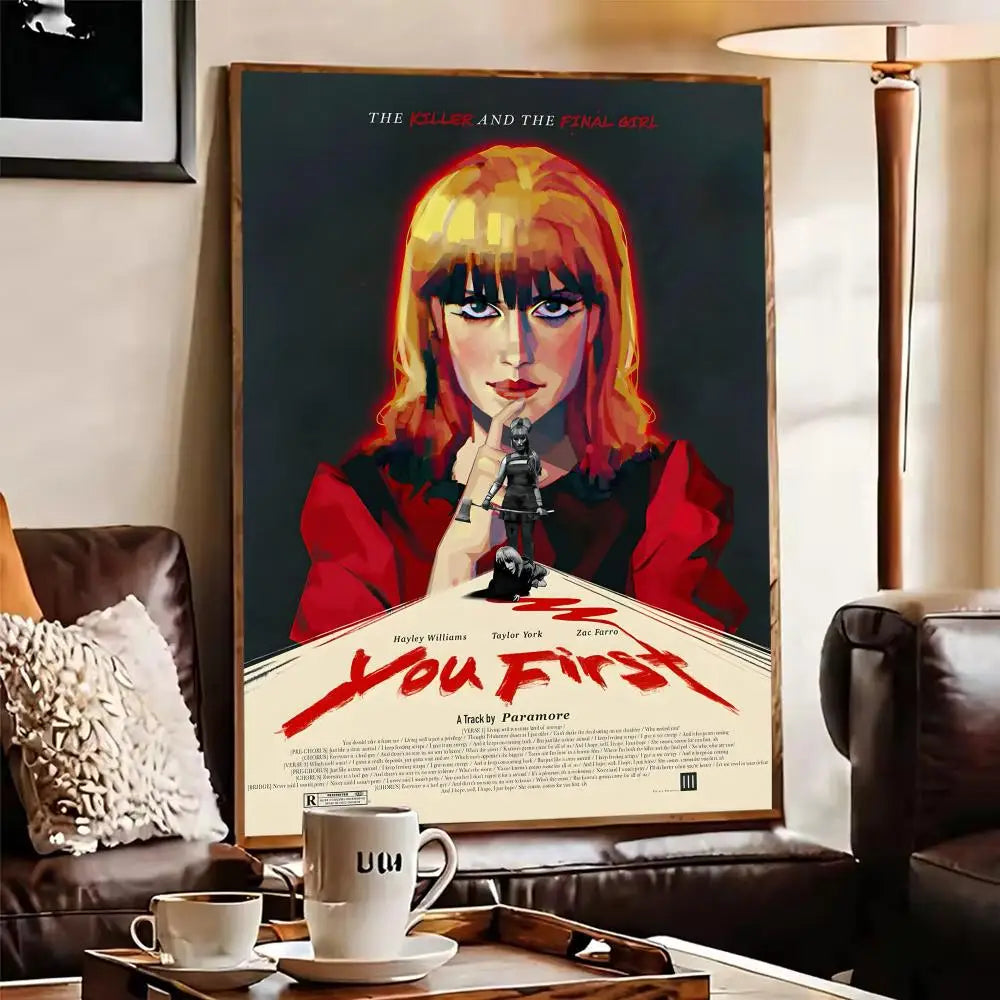 Paramore Band Canvas Wall Art Poster – Unframed Home Decor Canvas Wall Art Axl