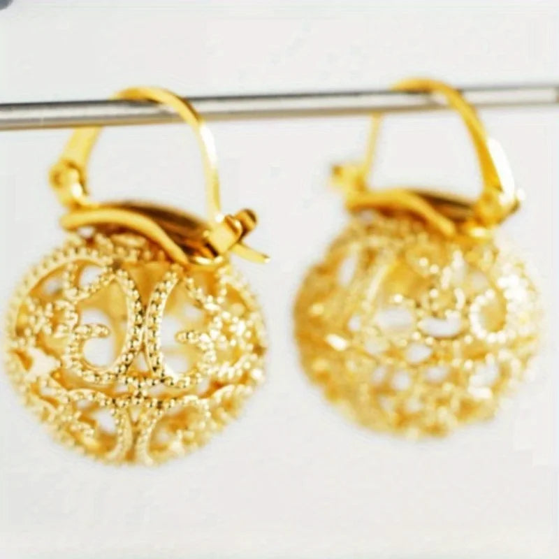 Huitan Hollow Ball Drop Earrings – Women's Trendy Jewelry Drop Earrings Axl