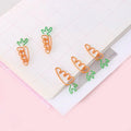 5-Pack Carrot Shaped Metal Paper Clips – Bookmark & Binder Clips Novelty Paper Clips Axl 5pcs