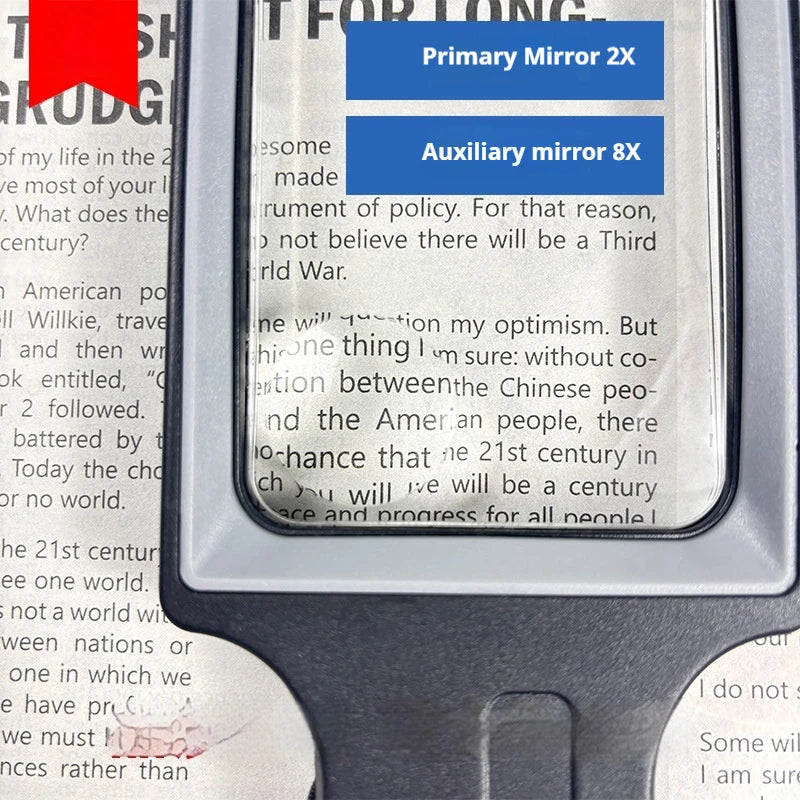 Handheld Magnifying Glass with 20 LED Lights | Reading & Kids Illuminated Magnifier Axl