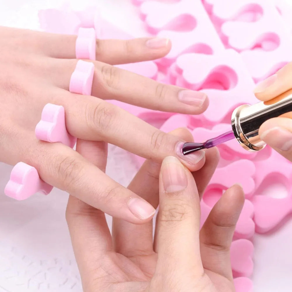 50 Pairs Soft EVA Toe Separators – Heart Design Nail Art Tool Toe Separators Axl