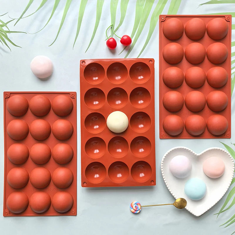 3D Half Sphere Silicone Mold for Mousse, Cake & Chocolate Silicone Baking Mold Axl