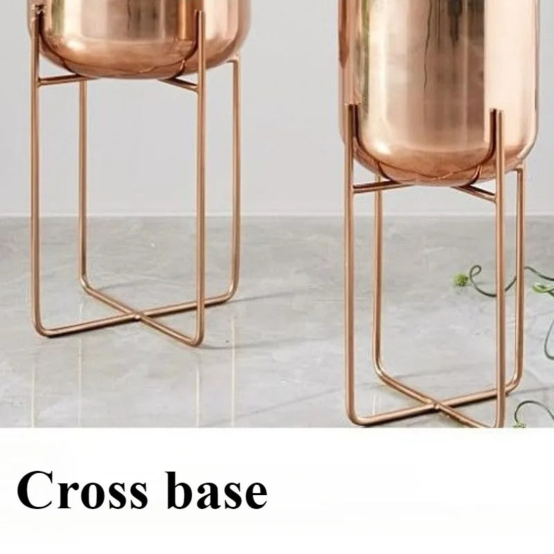 Nordic Iron Flower Pot Stand – Indoor & Outdoor Plant Shelf Rack Plant Pot Stand Axl