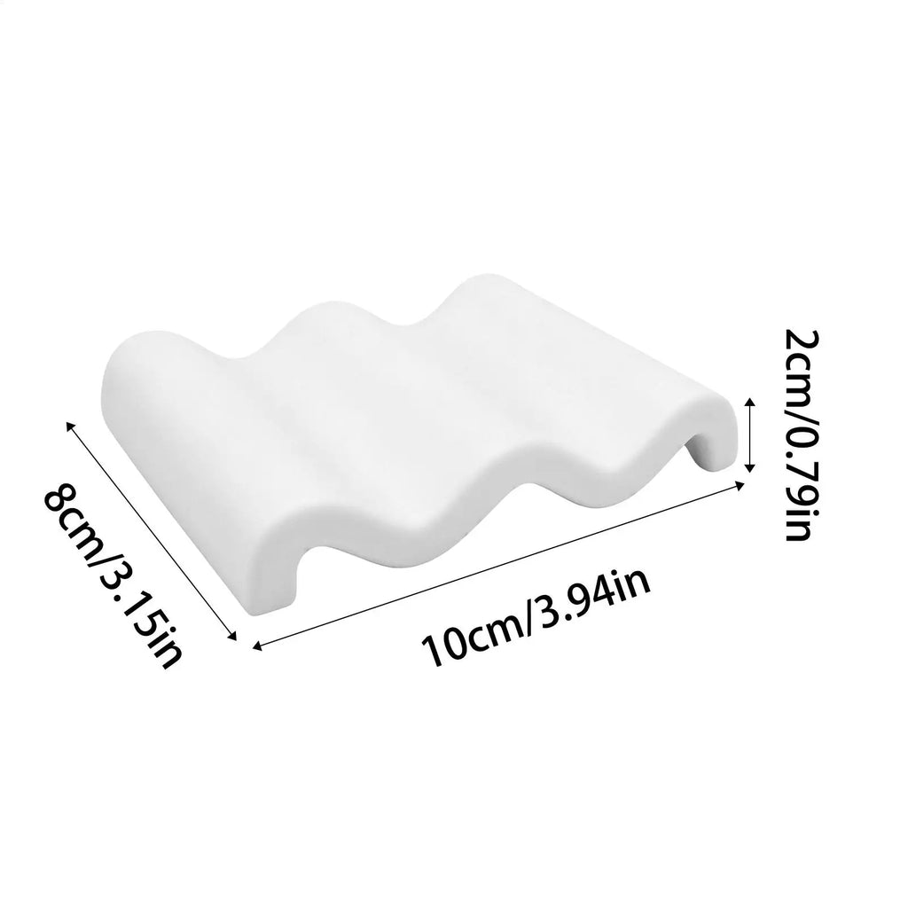 Wave Shape Silicone Soap Dish – Quick-Drying Bar Soap Holder Soap Dish Axl