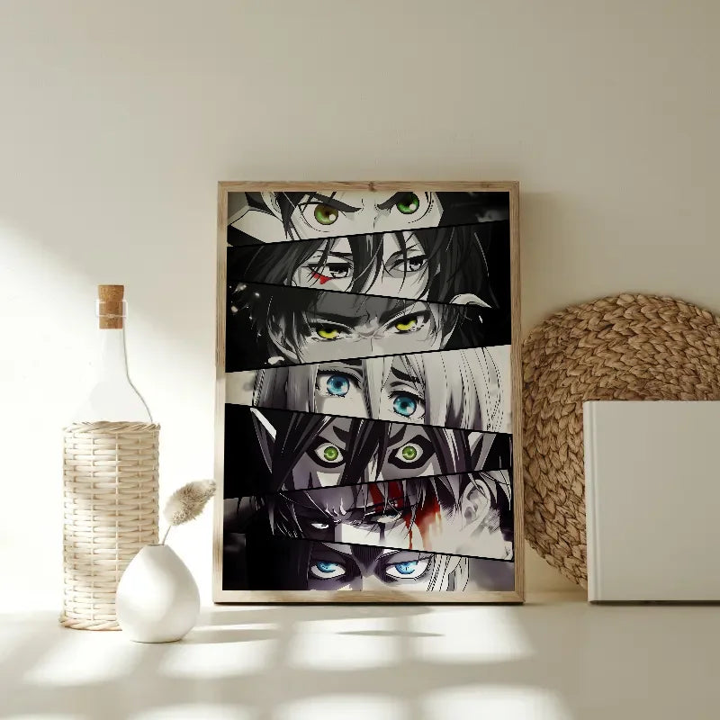 Attack on Titan Anime Poster | Self-Adhesive Waterproof Wall Art Anime Wall Poster Axl
