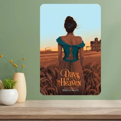 Days of Heaven Classic Movie Metal Poster Sign | Vintage Décor Metal Wall Sign Axl aluminum sign aluminum 14x20cm