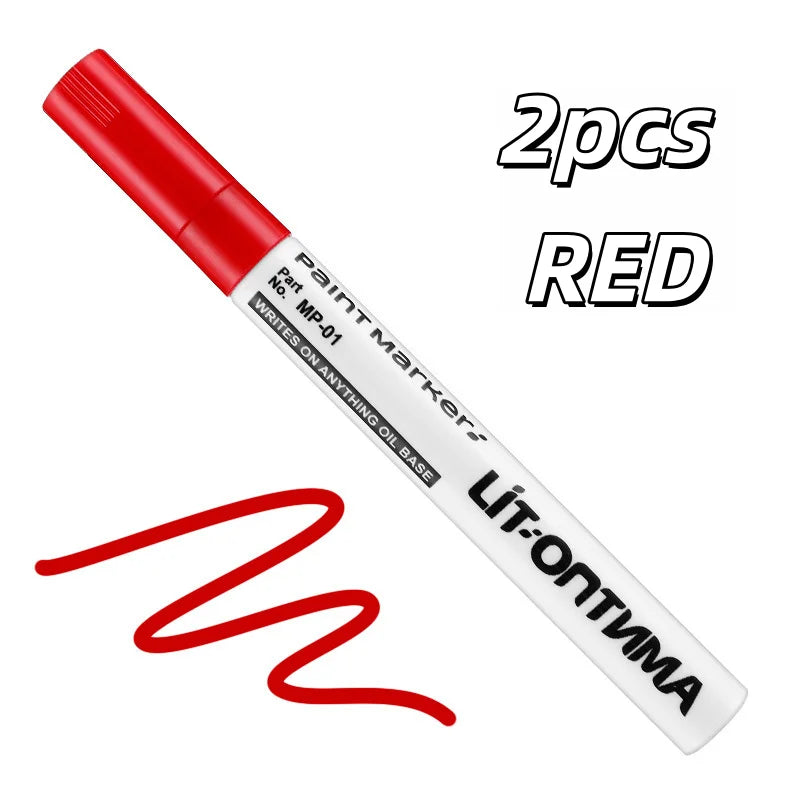 Golden Tombstone Marker – Restores Granite & Marble Text Art Marker Pen Axl Red 2pcs