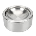 Stainless Steel Lidded Ashtray – Round Windproof Portable Lidded Ashtray Axl A