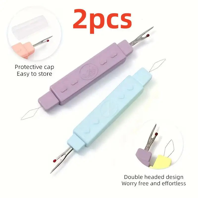 2-Pack Needle Threader & Thread Picker Set with Case Needle Threader Set Axl 2pcs random color