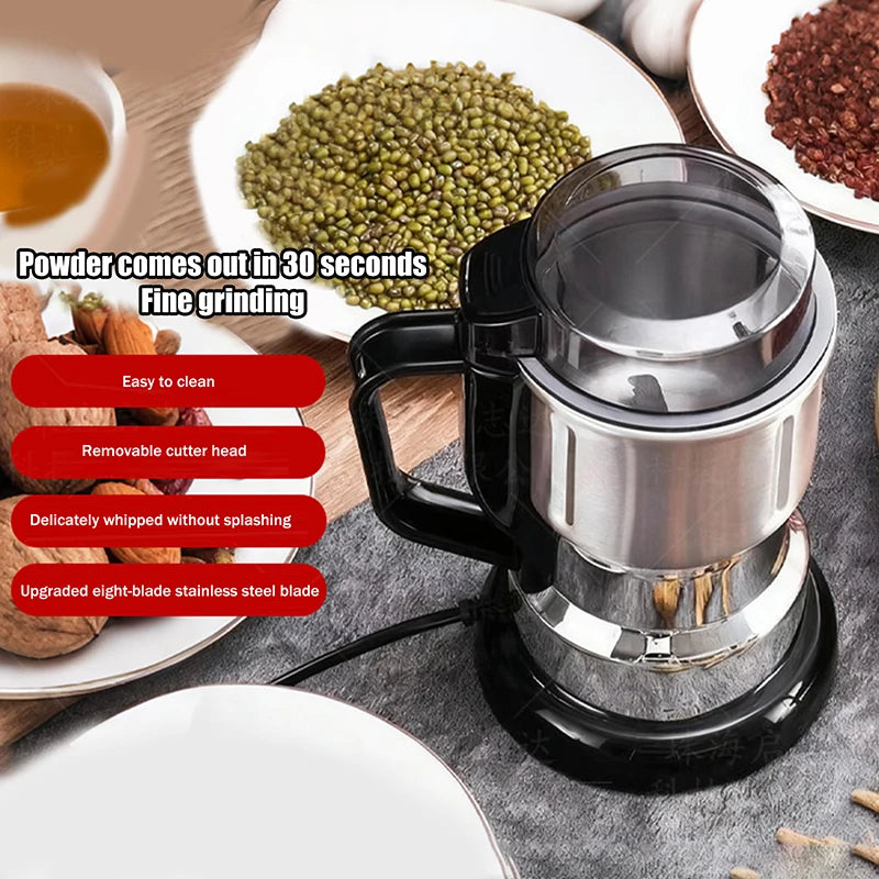 300W Electric Coffee & Spice Grinder – Beans, Nuts & Grains Electric Coffee Grinder Axl