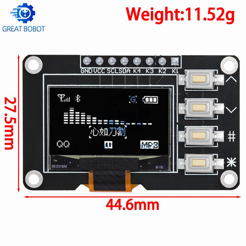0.96" OLED Display Module 128x64 I2C SSD1315 for Arduino OLED Display Module Axl