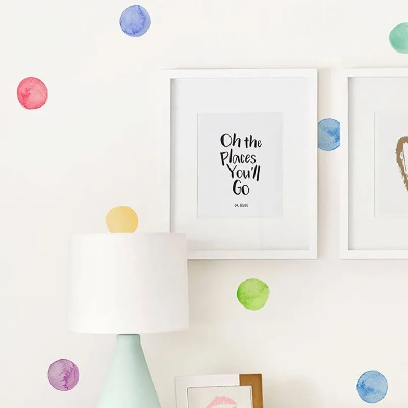 29 Pcs Baby Wall Decals – Colorful Dot Nursery Stickers Nursery Wall Decals Axl