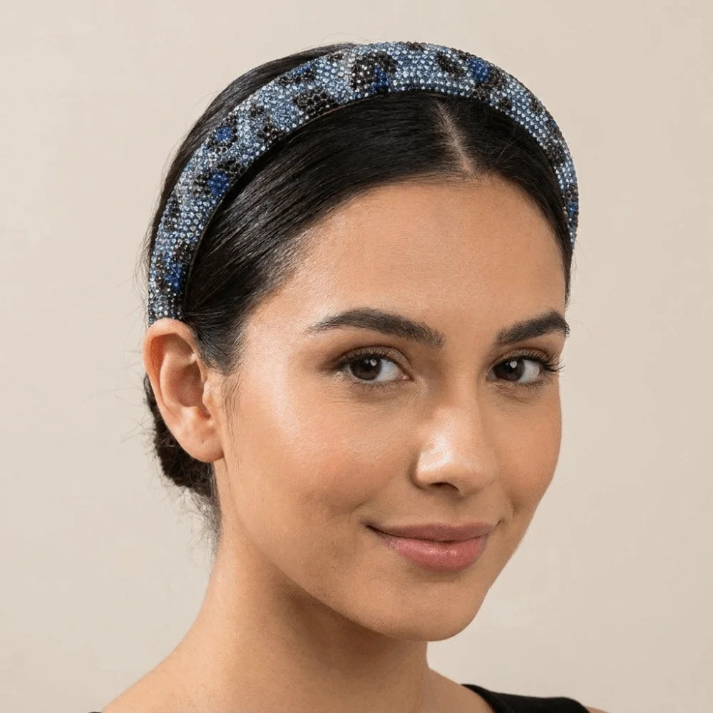 Sparkly Rhinestone Headband – Baroque Wide Hairband for Women Rhinestone Headband Axl