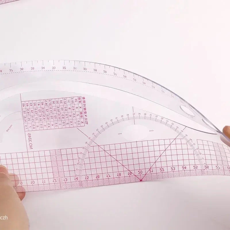 6-Piece French Curve Ruler Set for Sewing & Pattern Drafting Sewing Ruler Set Axl