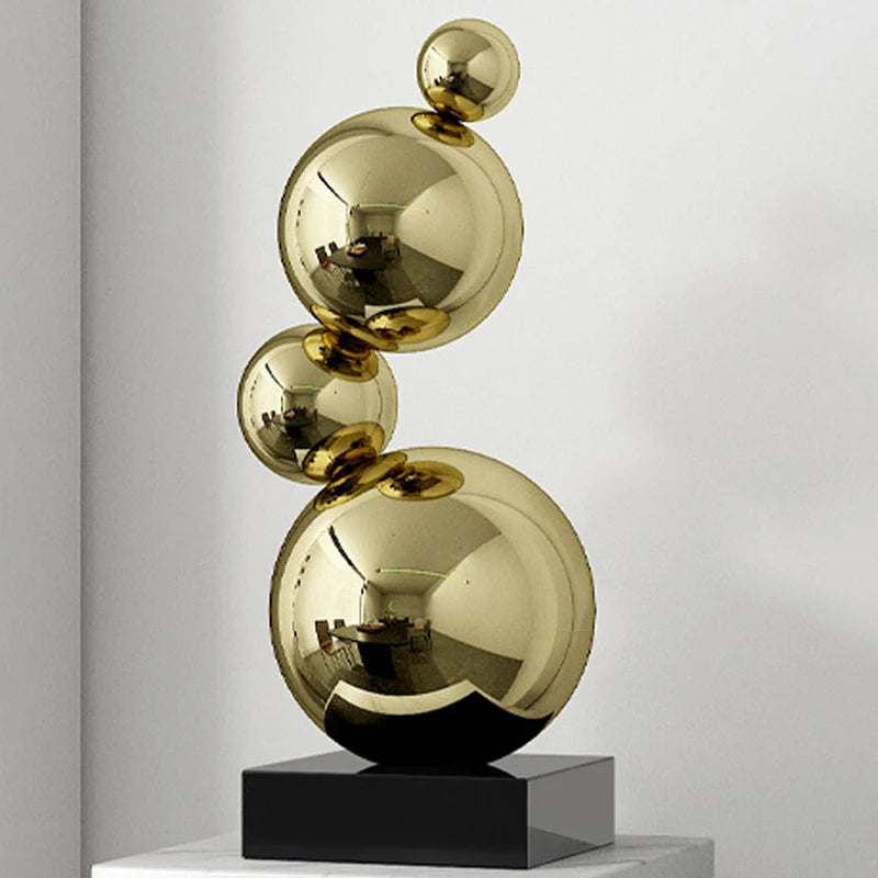 Nordic Metal Figurine – Luxury Minimalist Home Décor Sculpture Decorative Figurine Axl