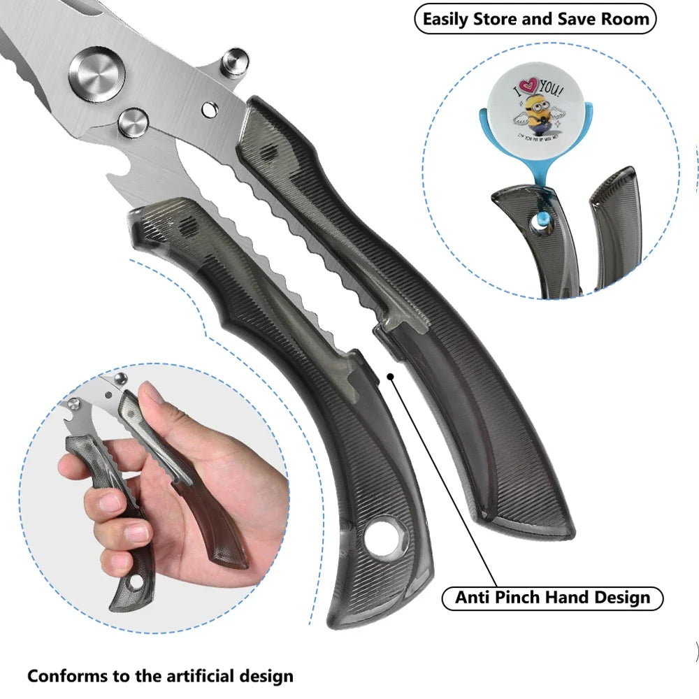 Heavy-Duty Poultry Shears – Sharp Kitchen Scissors & Safety Lock Kitchen Scissors Axl