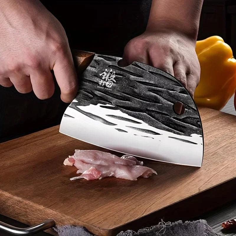 PLYS Chinese Chef's Knife – Stainless Steel Meat Cleaver Kitchen Cleaver Knife Axl