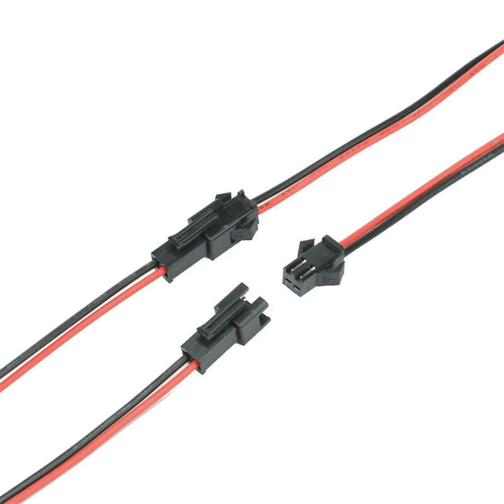 JST SM 2/3/5 Pin Male Female Wire Connector – 5 Pairs for LED Wire Connector Set Axl