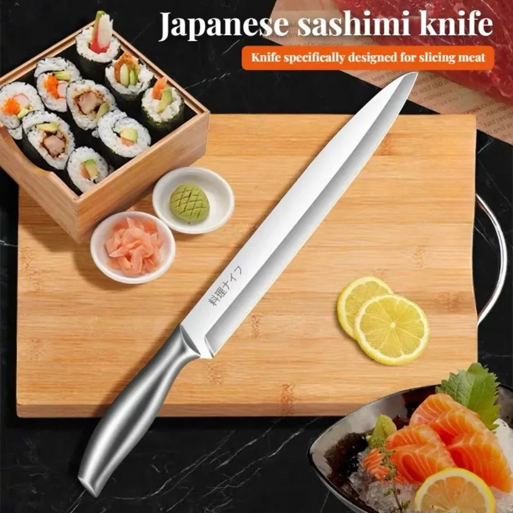 PLYS Japanese Sashimi Knife – Sharp Stainless Steel Slicer Sashimi Knife Axl