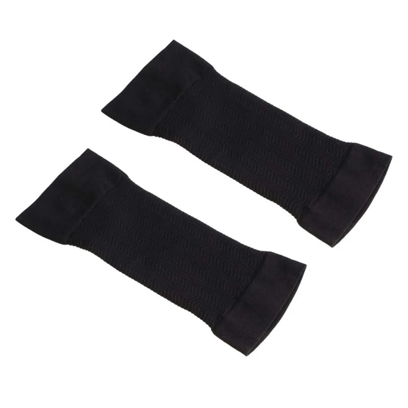 Women's Slimming Arm Shaper Sleeves – Elastic Compression Wrap Arm Shaper Sleeves Axl free size black